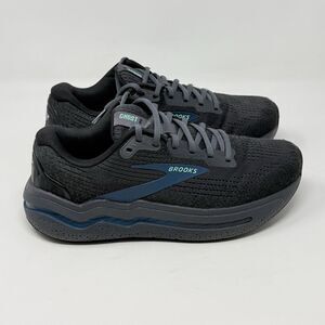 Brooks Ghost Max 2 Running Shoes Mens 8 D Black Blue Mesh Walking Sneakers